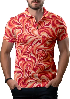 Funny Golf Shirts for Men,Mens Hawaiian Shirts Short Sleeve Novelty Crazy Golf Shirts