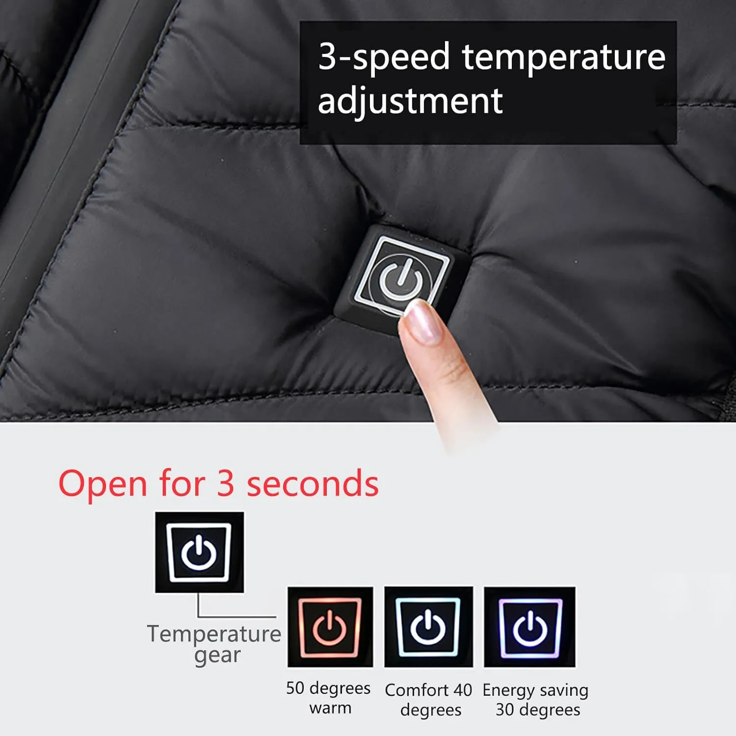 Girls Boys USB Electric Heated Vest Winter Ski Suit Kids Heating Waistcoat Down Jacket Outwear