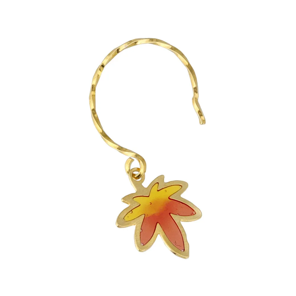 Gradient Momiji Leaf Earrings