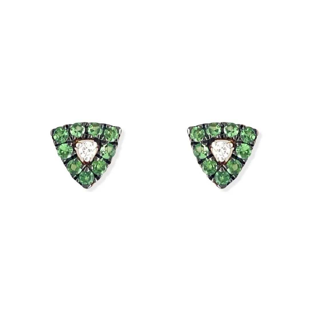 Green-Stoned earrings