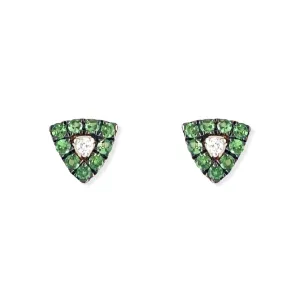 Green-Stoned earrings