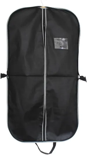 Habrur Clothes Cover 4 Pack Garment Bag Suit Bags For Closet Storage Travel Hanging Clothes Suit Bags Suit Bags (Color : Black, Size : 120 * 60cm)
