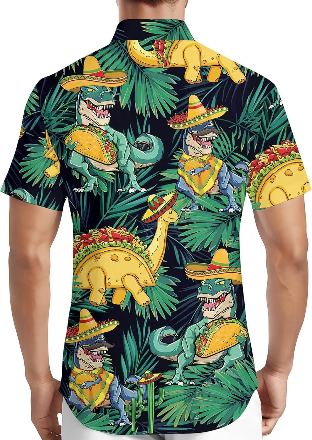 HIVICHI Hawaiian Shirt for Men Funny Summer Beach Aloha Shirts