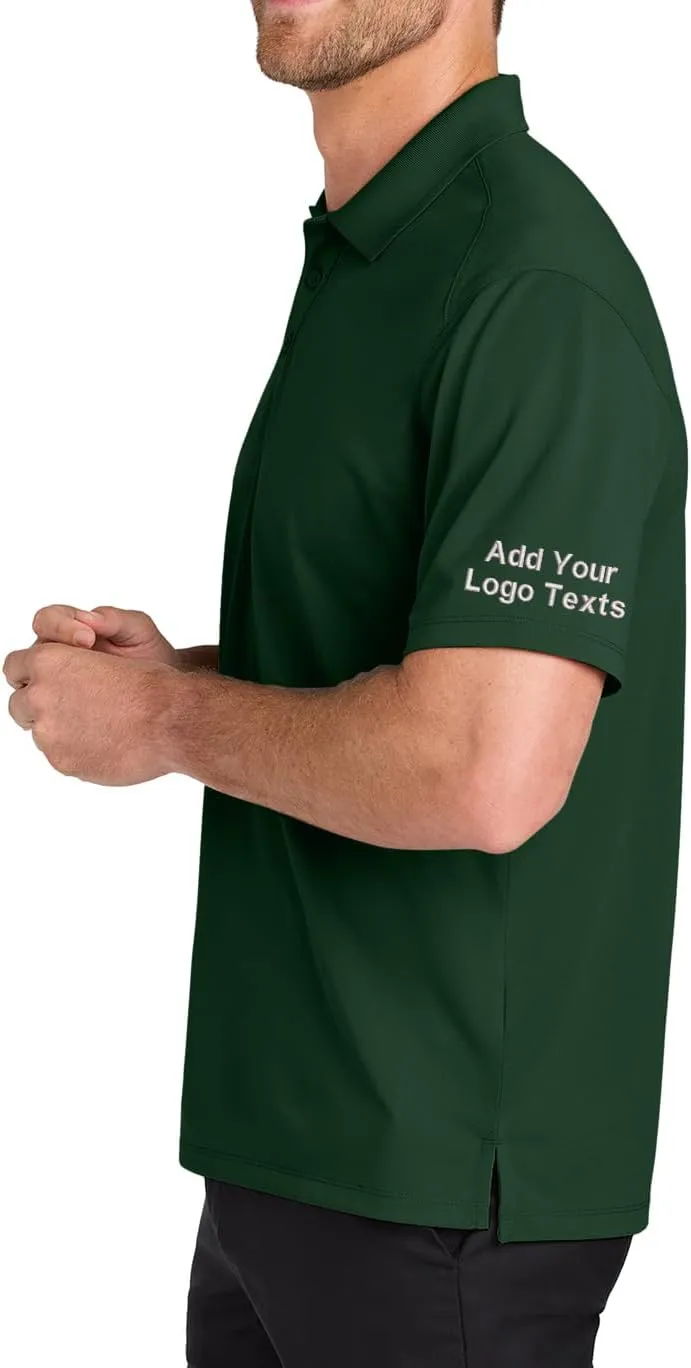 INK STITCH Men K240 Custom Embroidery Add Logo Texts Wearever Performance Pique Polo Shirts