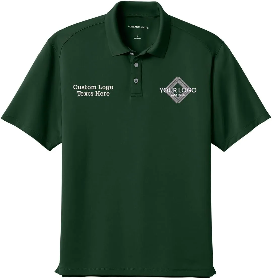 INK STITCH Men K240 Custom Embroidery Add Logo Texts Wearever Performance Pique Polo Shirts