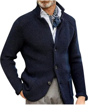 Jackets for Men Autumn and Winter Men's Fashion Cardigan Warm Lapel Hooded Jacket Sweaters Jackets