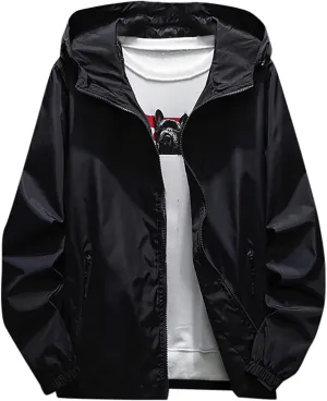 Jackets for Men Men's Fall Winter Casual Plus Size Hoodie Zipper Outdoor Coats Jackets