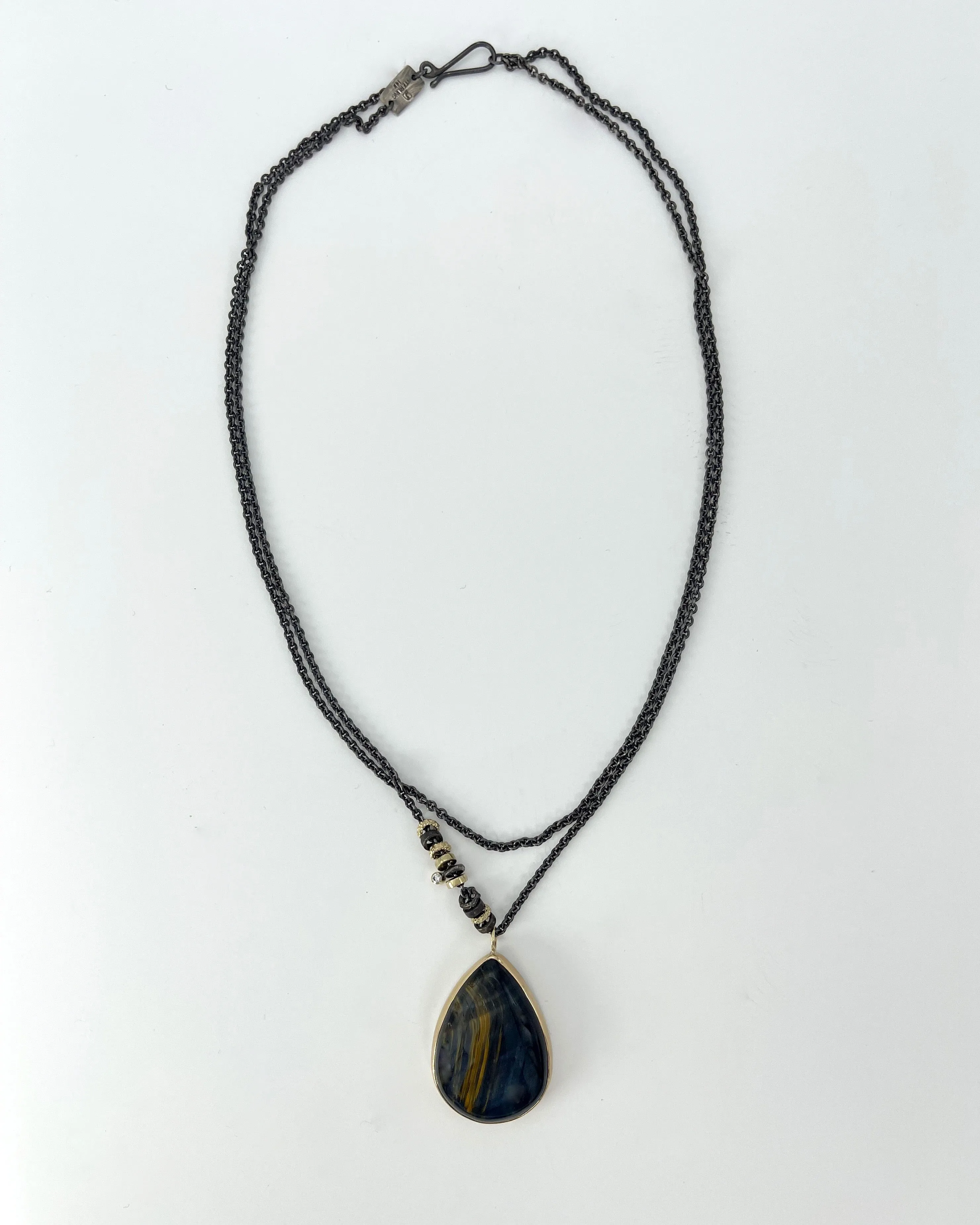 Jamie Joseph Blue Tiger's Eye Necklace