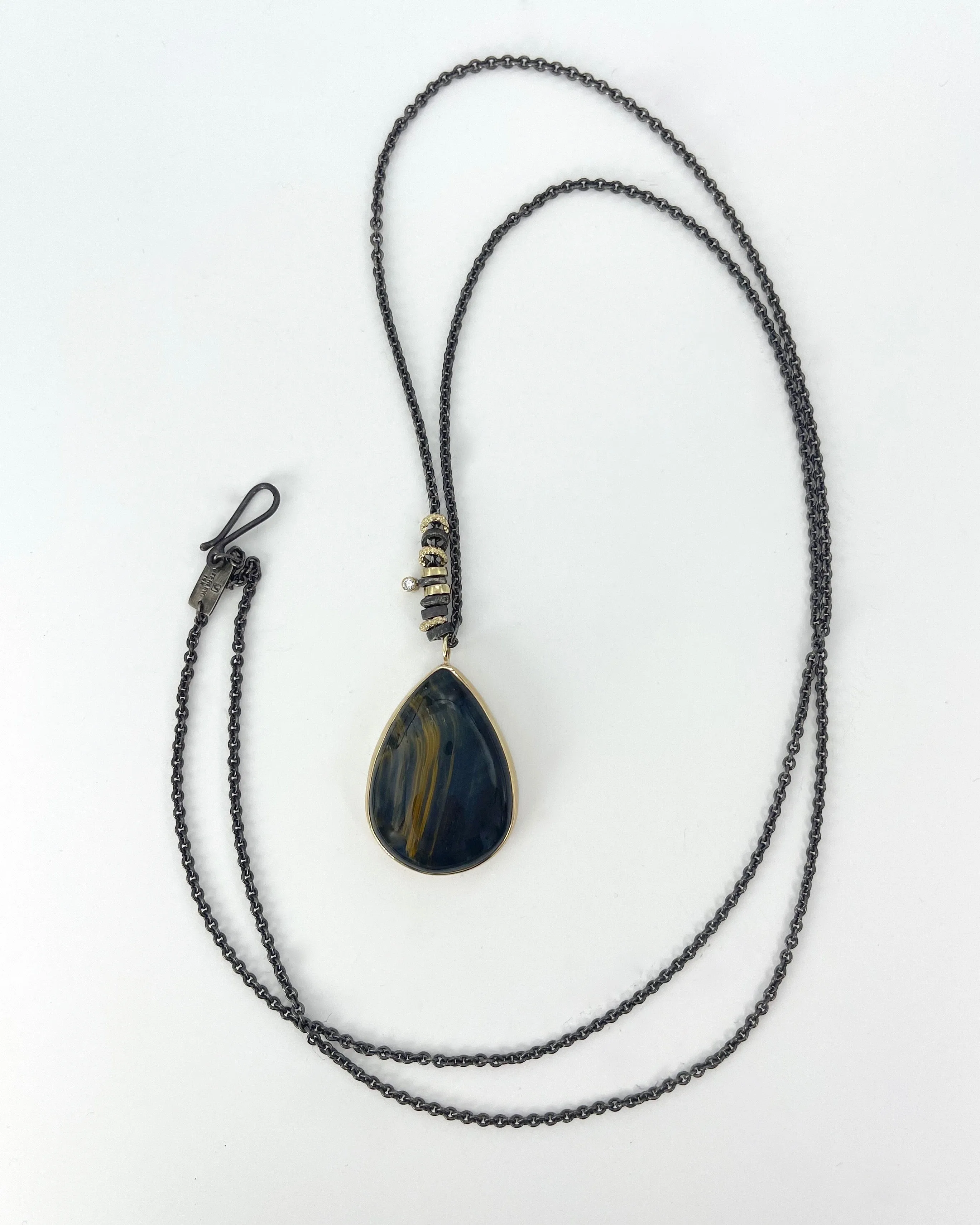 Jamie Joseph Blue Tiger's Eye Necklace