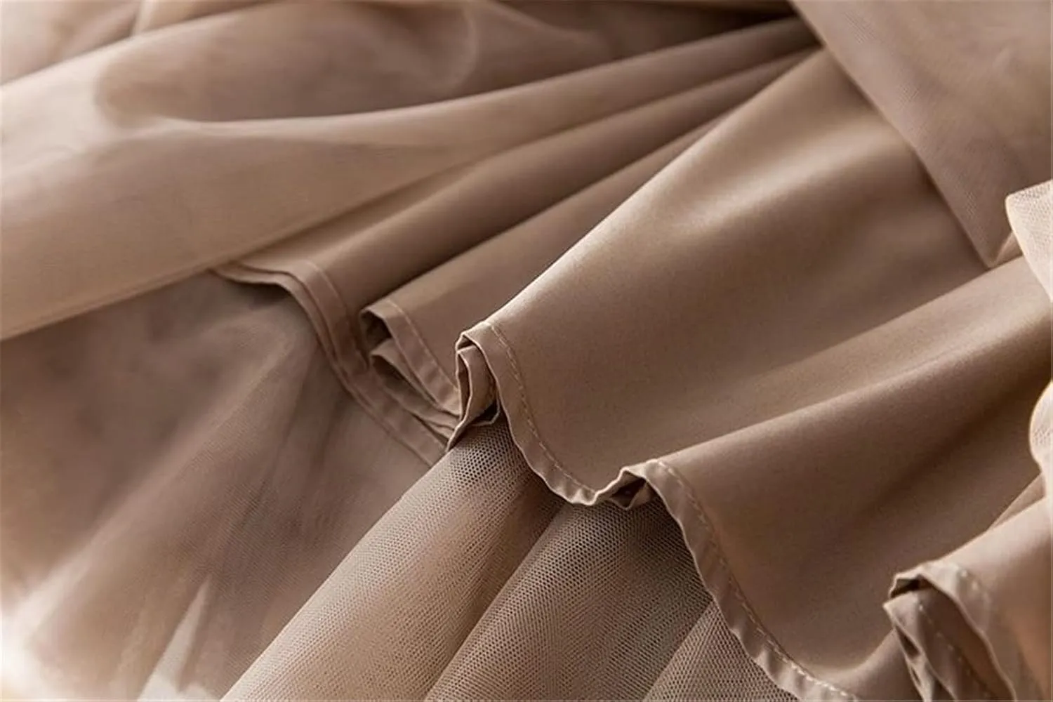 Jegsnoe Women Pleated Midi Skirts Spring Fashion Patchwork Casual Elastic High-Waisted Skirt