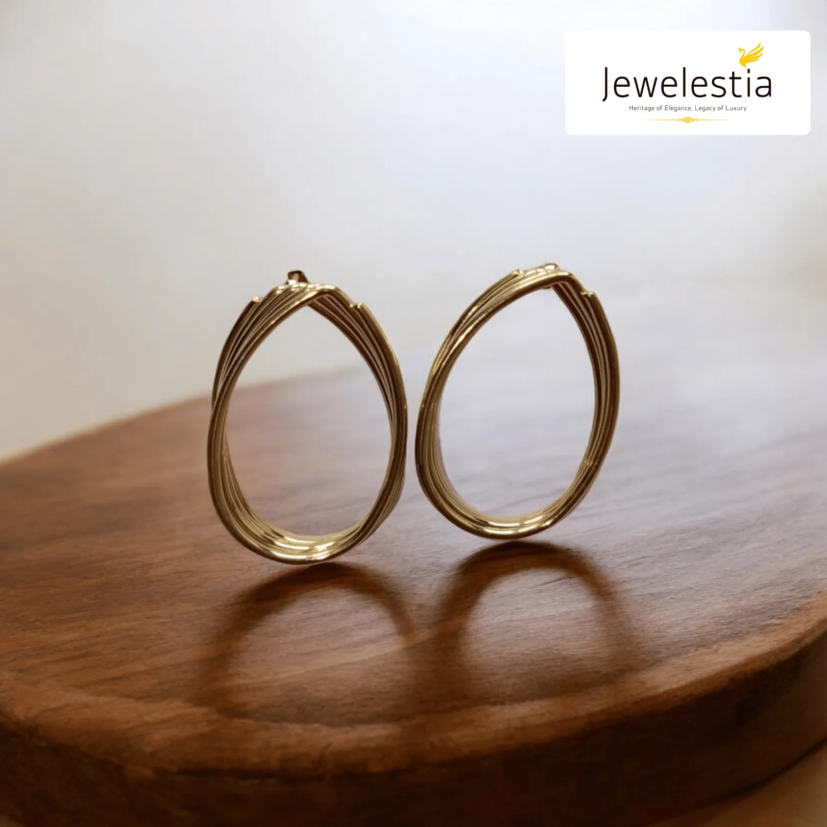 Jewelestia Classic Gold Hoop Earrings