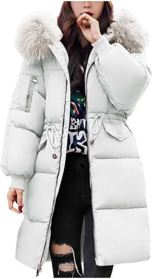 JOFOW warm jackets for women quilted jackets for women jackets for women trendy long jackets for women