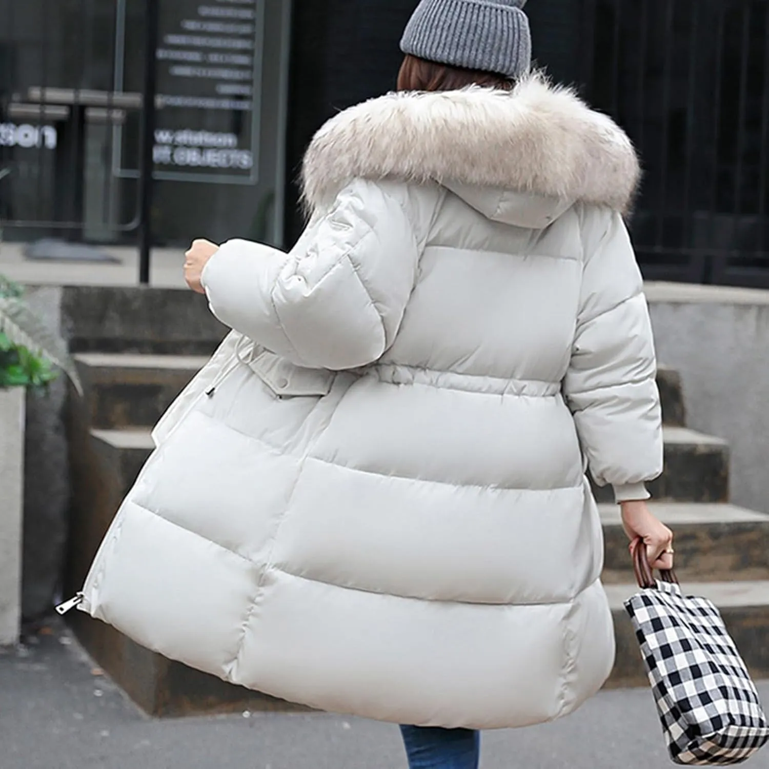 JOFOW warm jackets for women quilted jackets for women jackets for women trendy long jackets for women