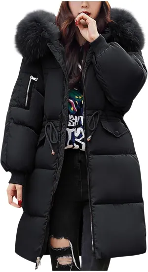 JOFOW warm jackets for women quilted jackets for women jackets for women trendy long jackets for women