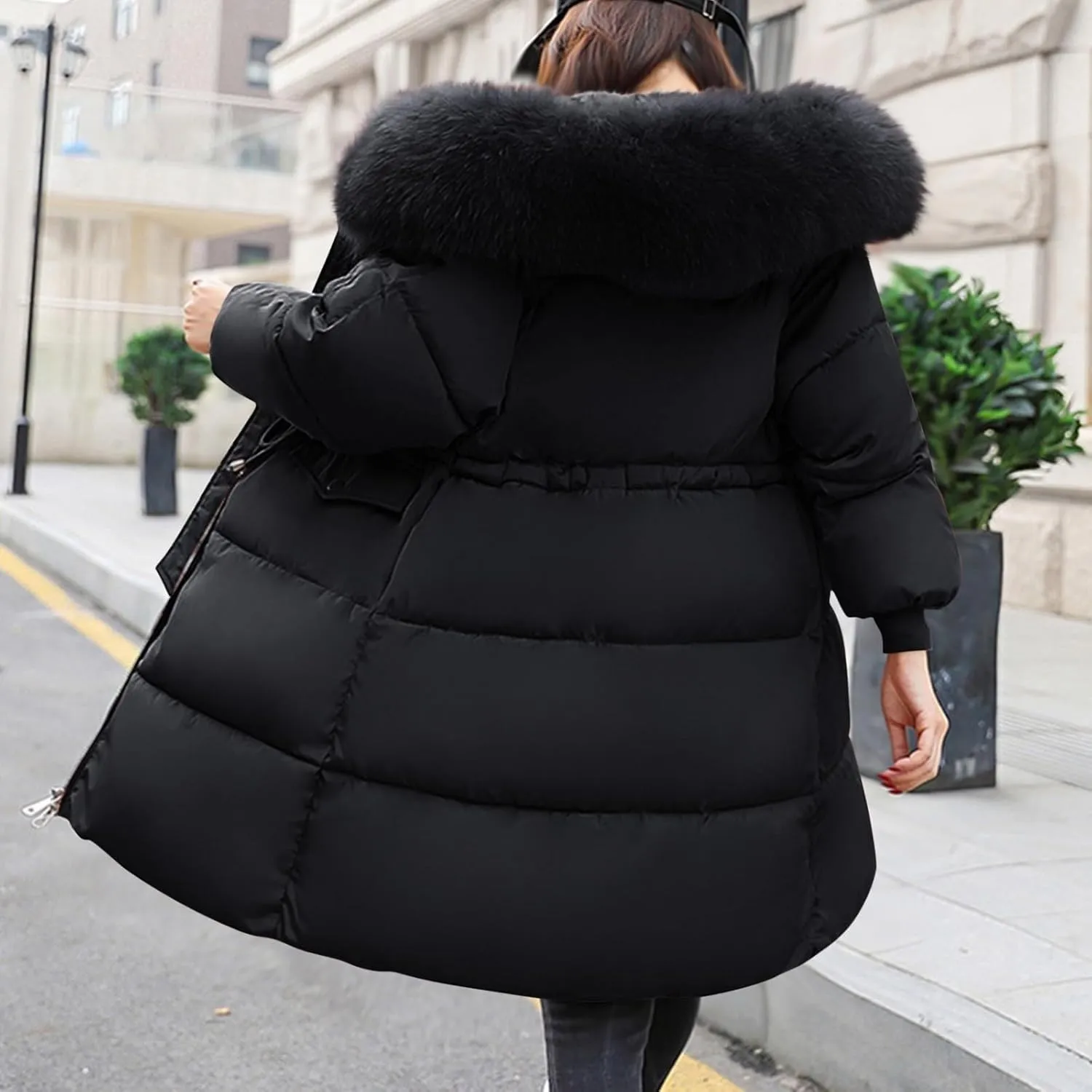 JOFOW warm jackets for women quilted jackets for women jackets for women trendy long jackets for women