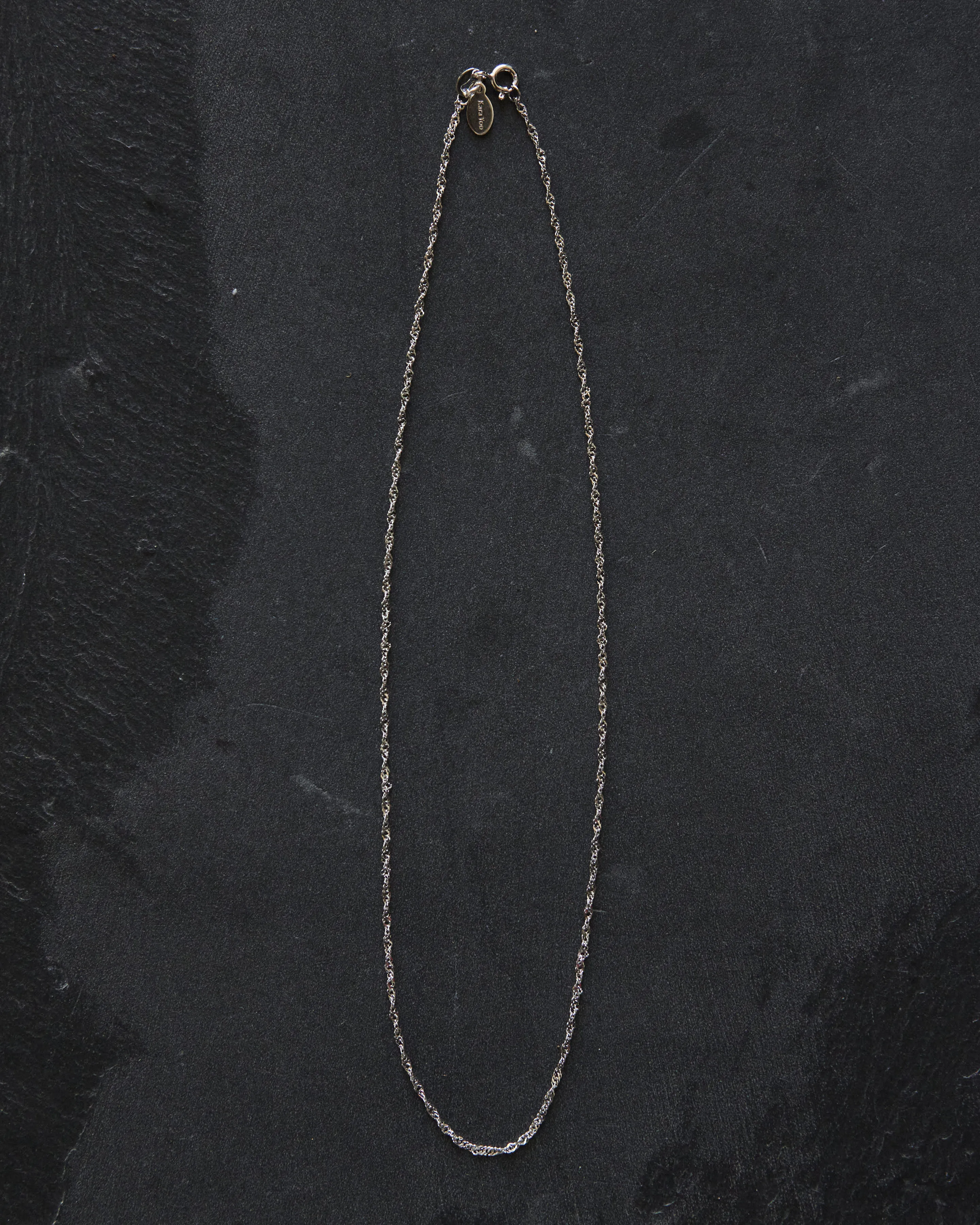 Kara Yoo Thin Singapore Necklace, Sterling Silver