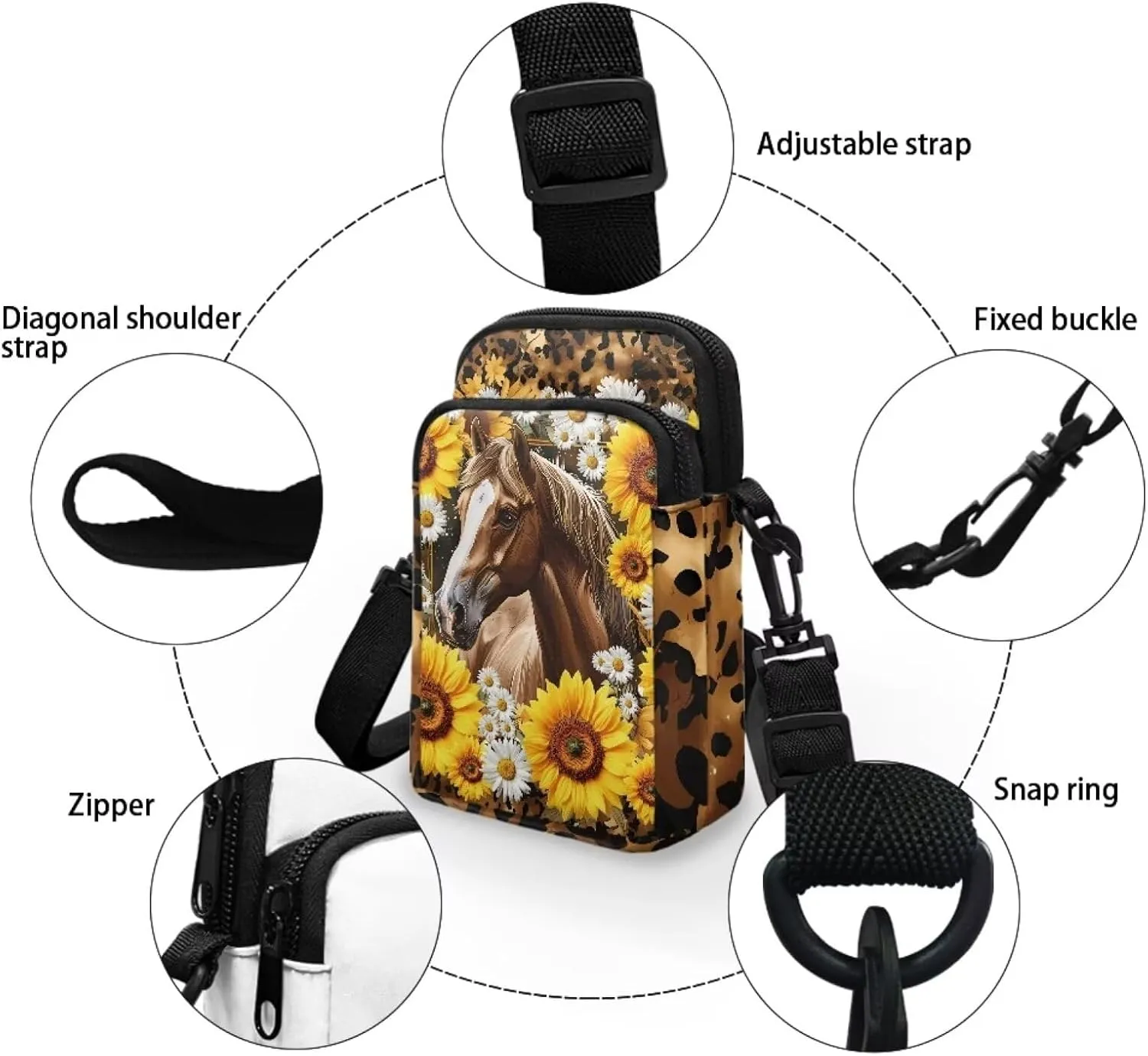 Kids Messenger Bag Small Crossbody Bags Shoulder Satchel Bags with Front Pocket