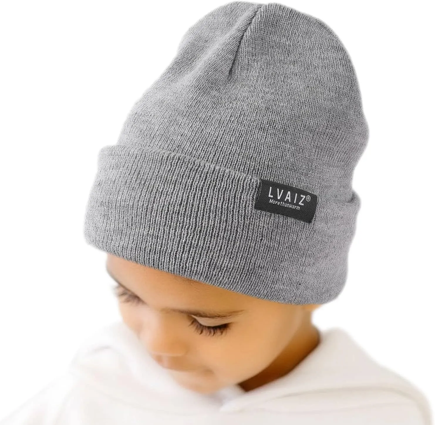Kids Winter Satin Lined Beanie Hats Toddler Warm Cuffed Hat with Silky Lining Children Knitted Watch Hat 2-10 Years