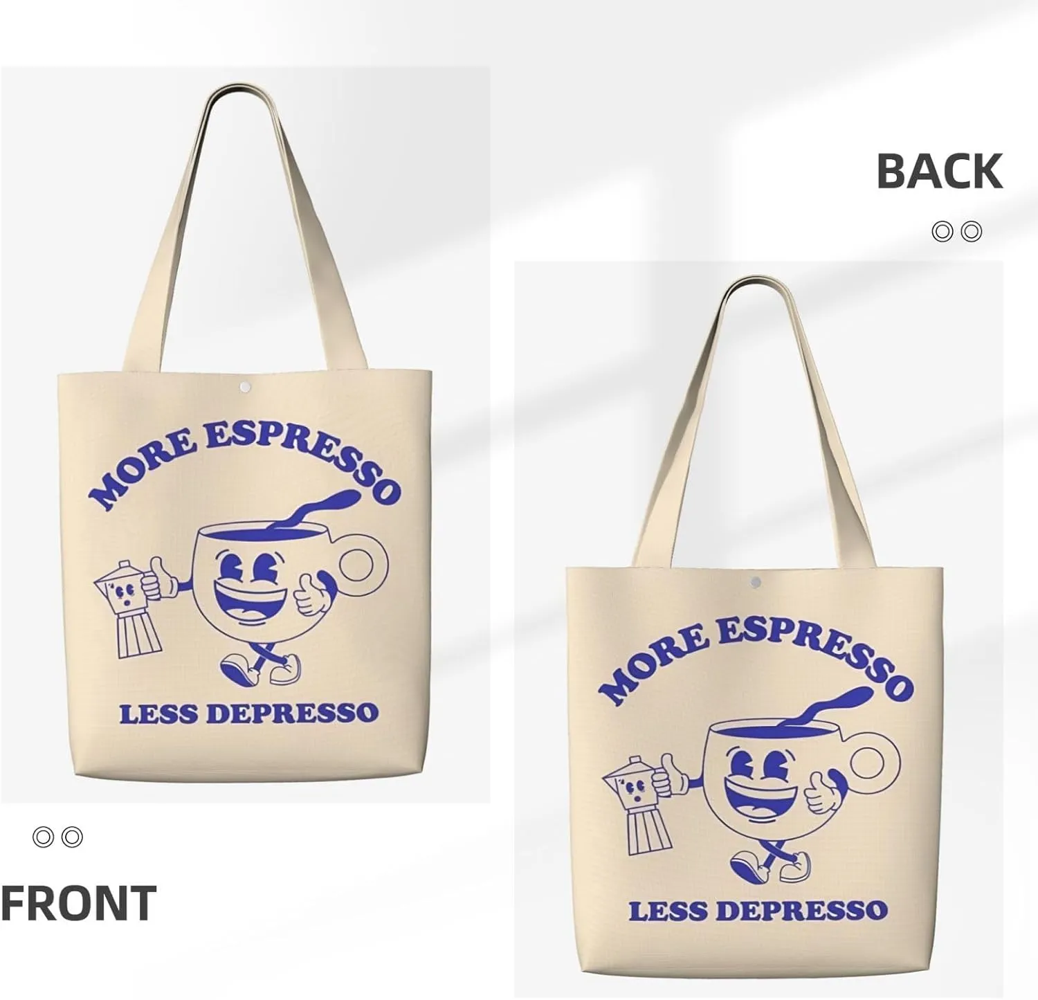 Kiss Your Brain Canvas Tote Bag Shoulder Bag For Women'S Reusable Tote Bag For Shopping Camping