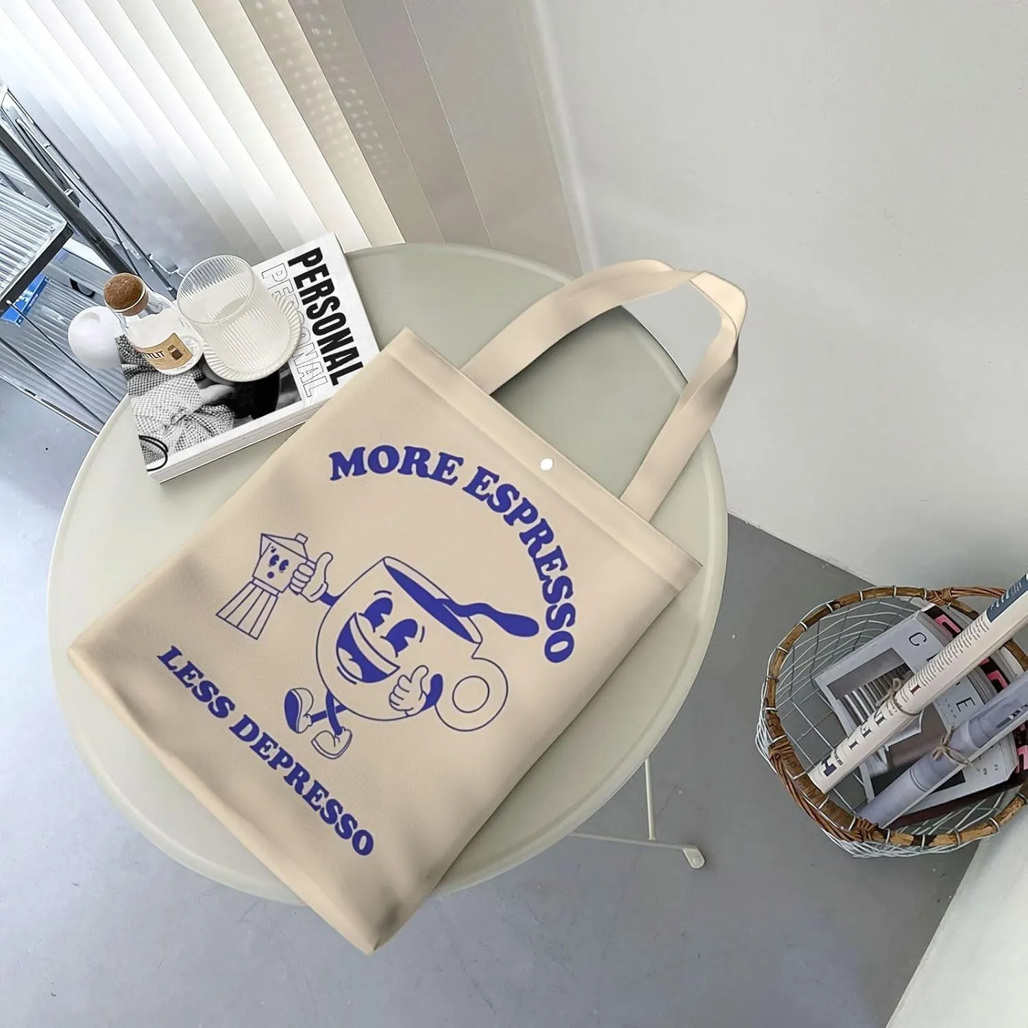 Kiss Your Brain Canvas Tote Bag Shoulder Bag For Women'S Reusable Tote Bag For Shopping Camping