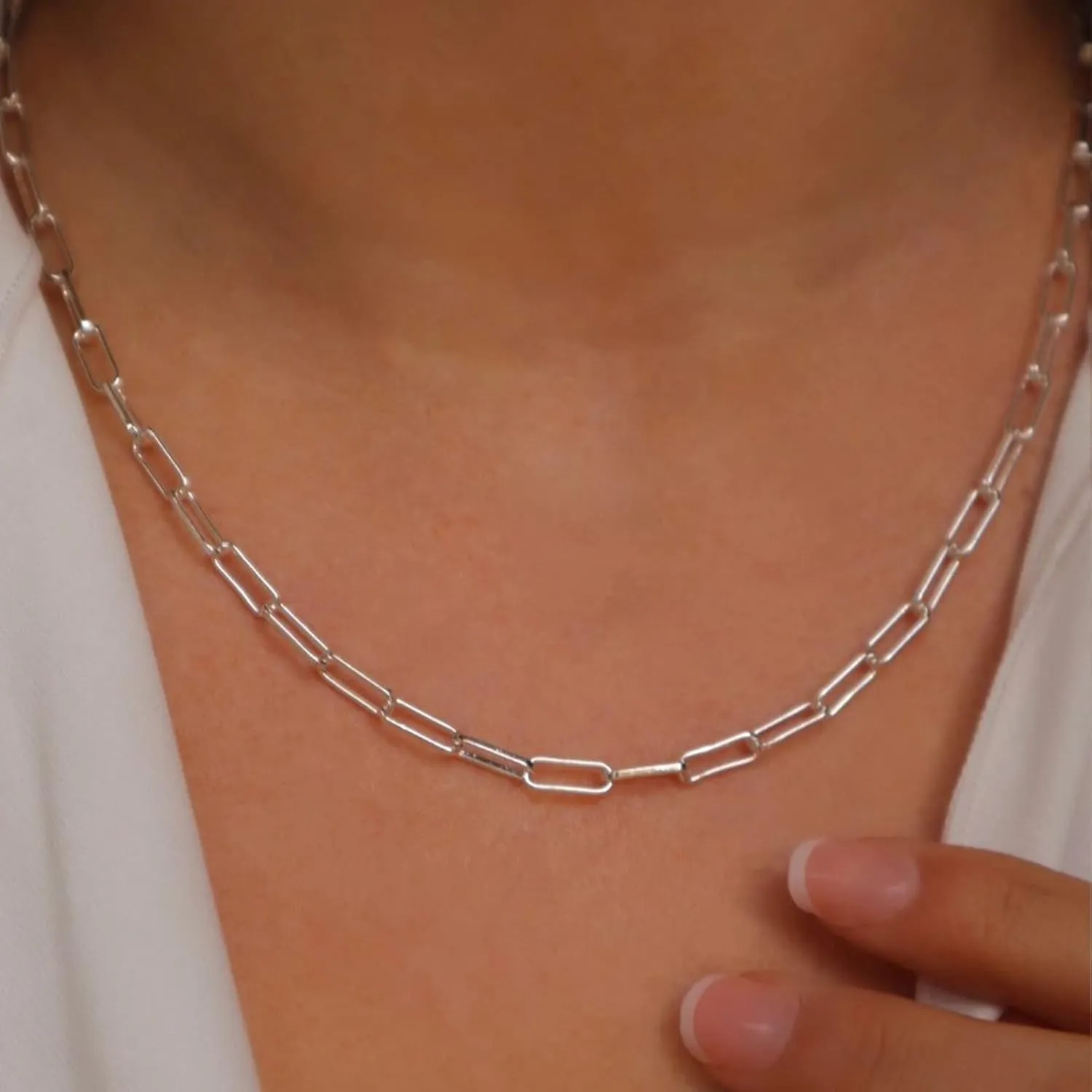 KissYan Layered Initial Necklaces for Women, 14K Gold Plated Hexagon Letter Pendant Silver Chain Dainty Layering White Gold Paperclip Link Adjustable Capital A-Z Choker Necklace Trendy Jewelry Gifts