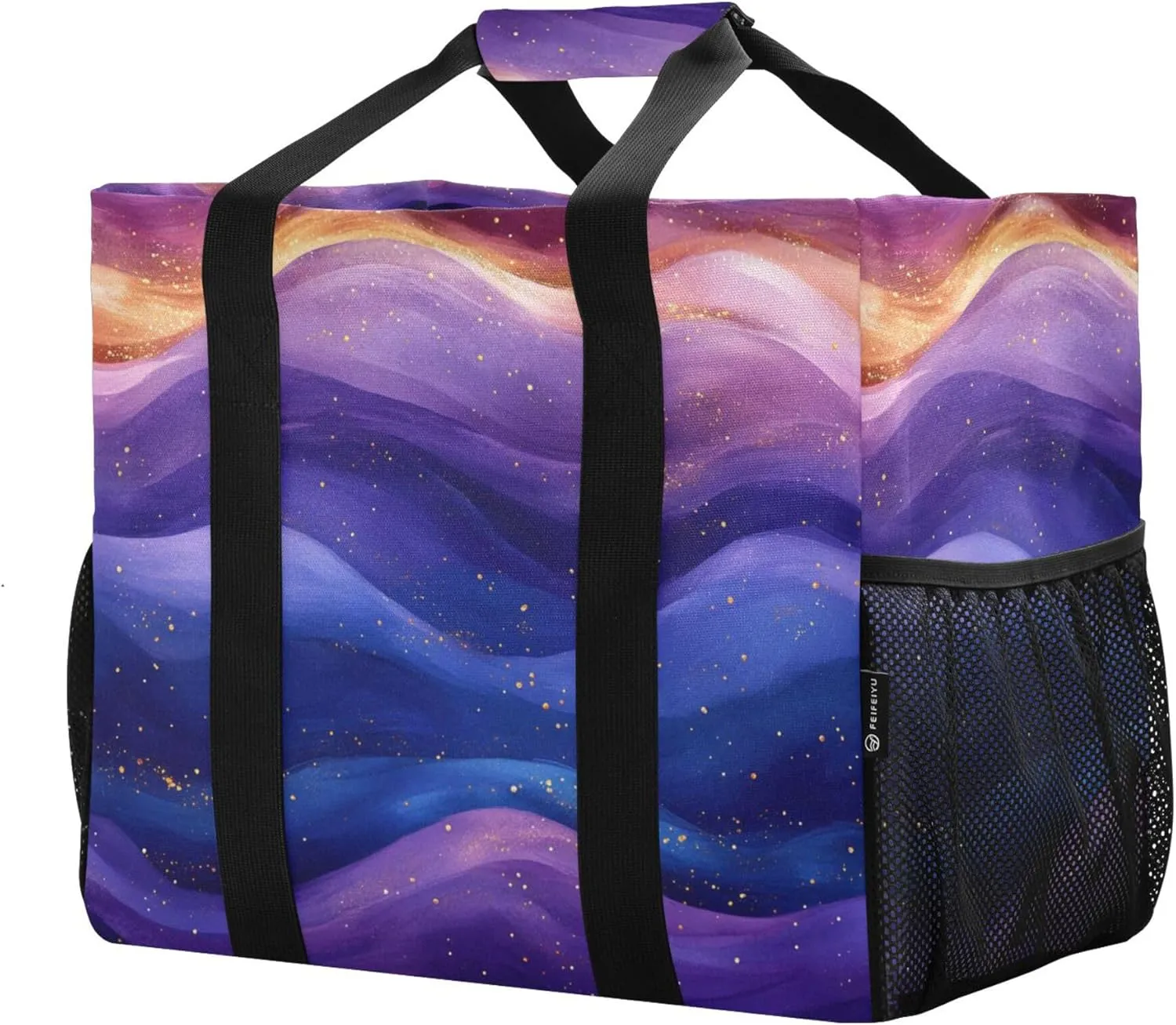KLL Utility Tote Bags For Women Canvas Foldable With Pockets Carrier Bags