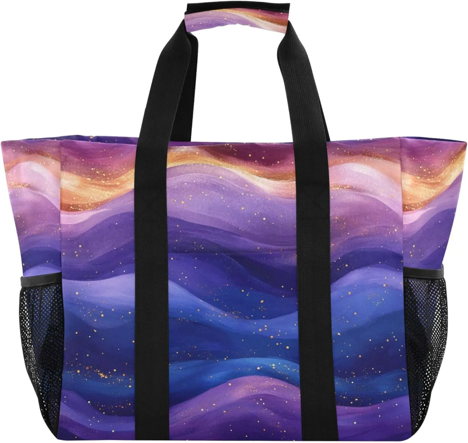 KLL Utility Tote Bags For Women Canvas Foldable With Pockets Carrier Bags