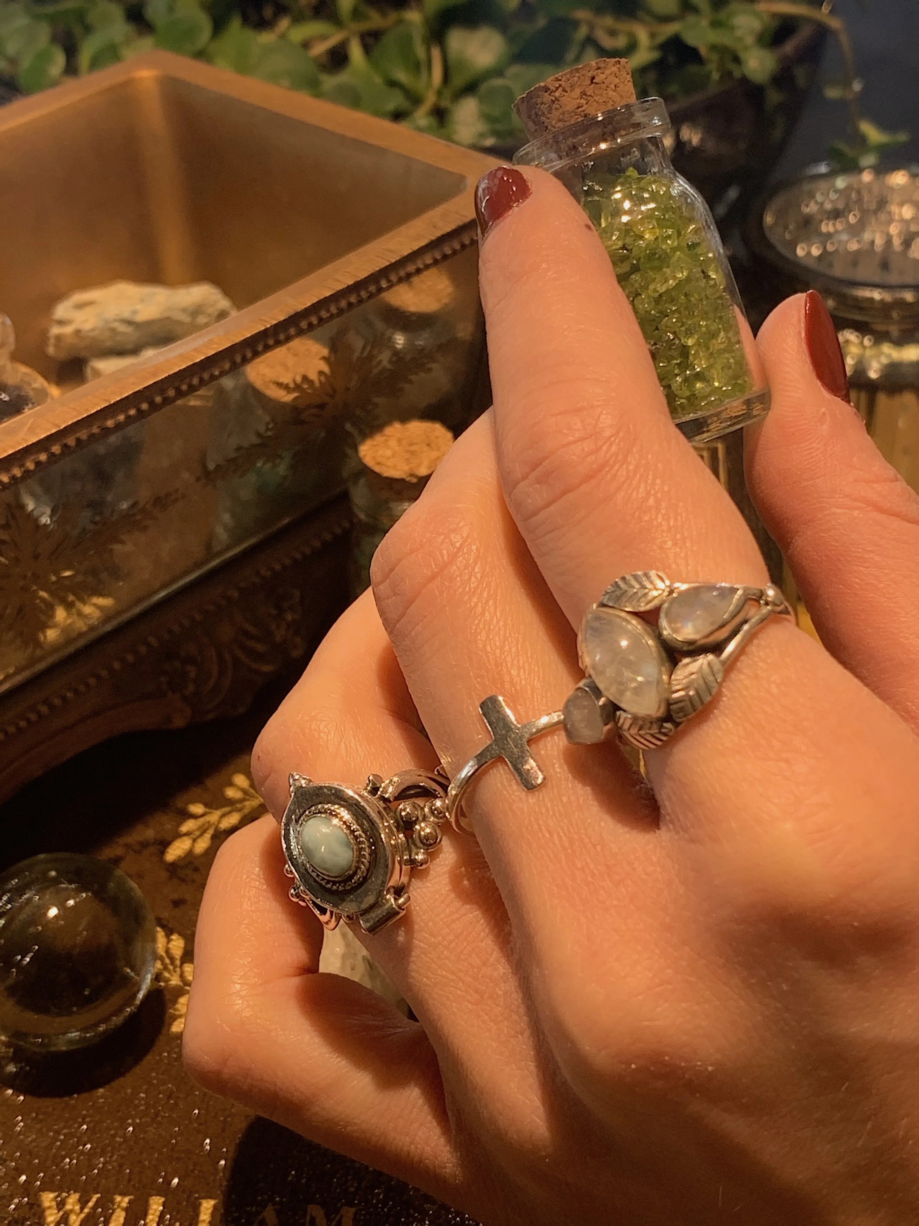 Larimar Poison Ring (US 8.5)