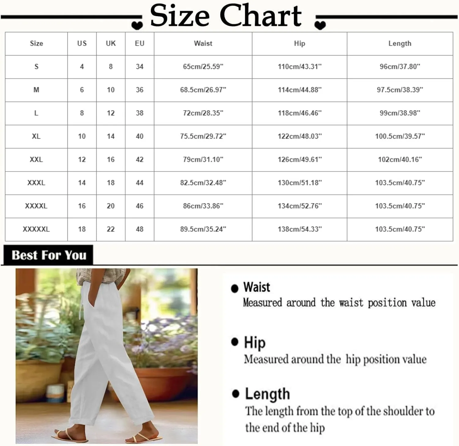 Linen Pants Women 2025 Summer Casual Elastic Waist Straight Leg Lounge Pant Plus Size Loose Drawstring Beach Trousers