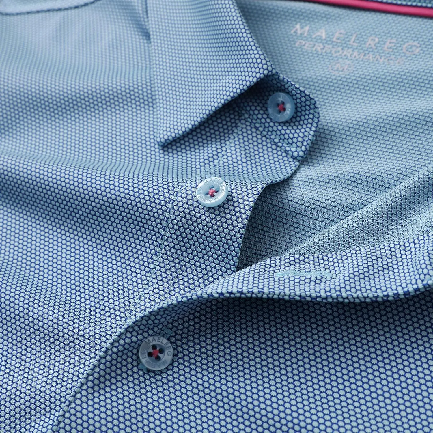 M MAELREG Golf Shirts for Men Dry fit Sports Jacquard Lightweight Performance Texture Short Sleeve Collared Polo Shirts