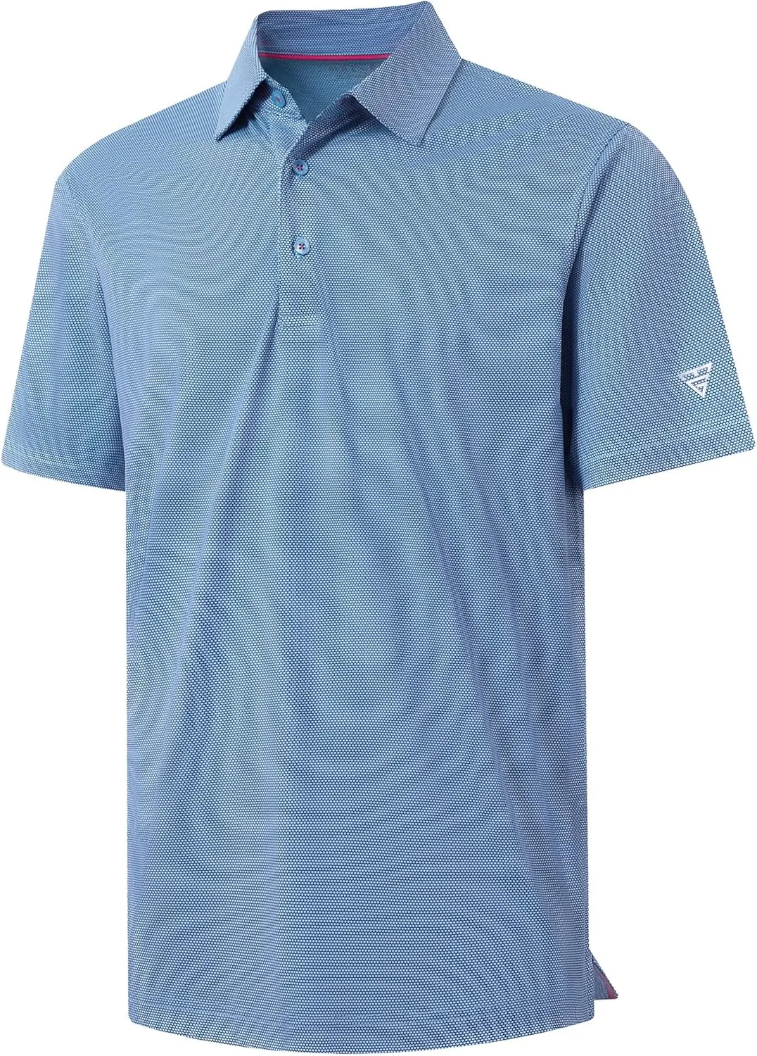 M MAELREG Golf Shirts for Men Dry fit Sports Jacquard Lightweight Performance Texture Short Sleeve Collared Polo Shirts
