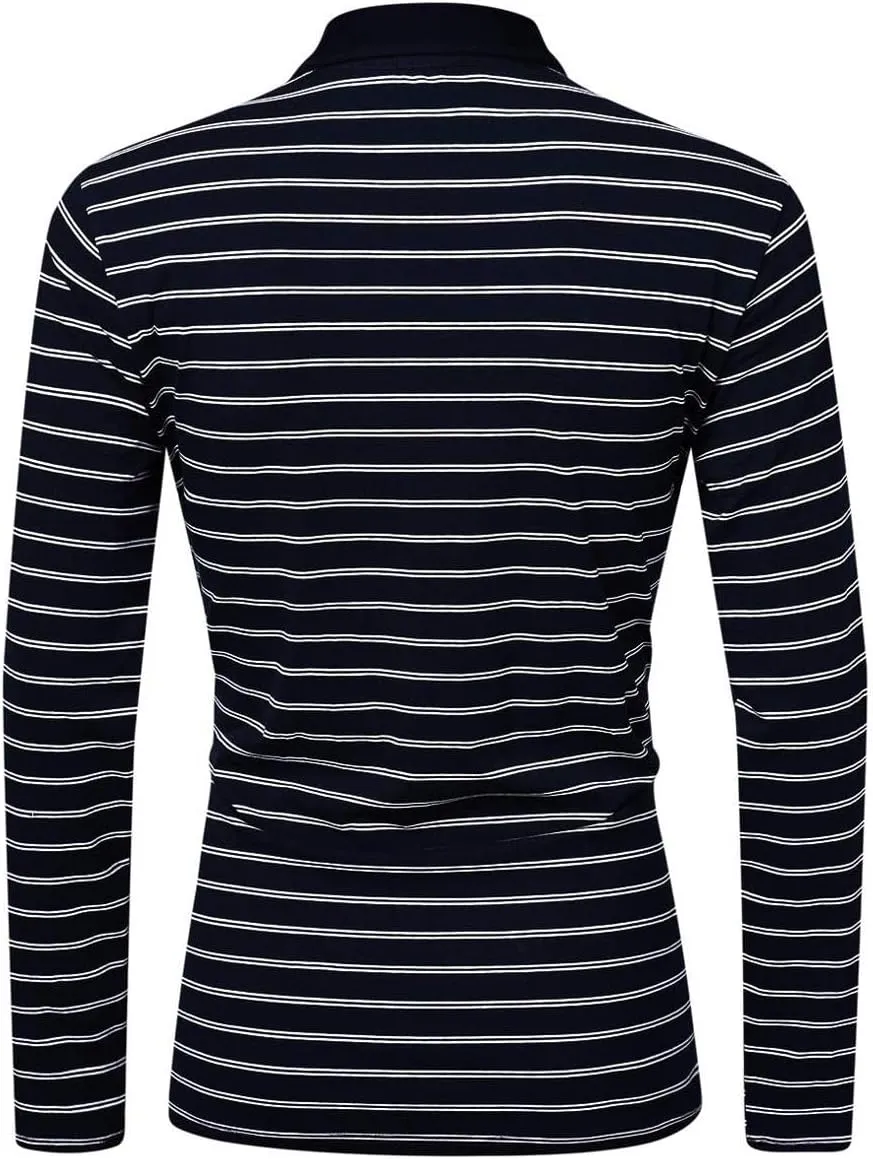 Men's Athletic Collar Golf Shirts - Quick Dry Long & Short Sleeve Sports Tops