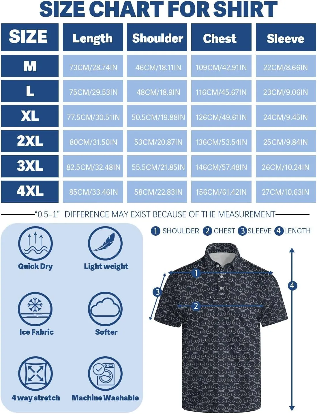 Mens Golf Shirts Golf Polo Shirts for Men Short Sleeve Polo Shirts Golf Gifts