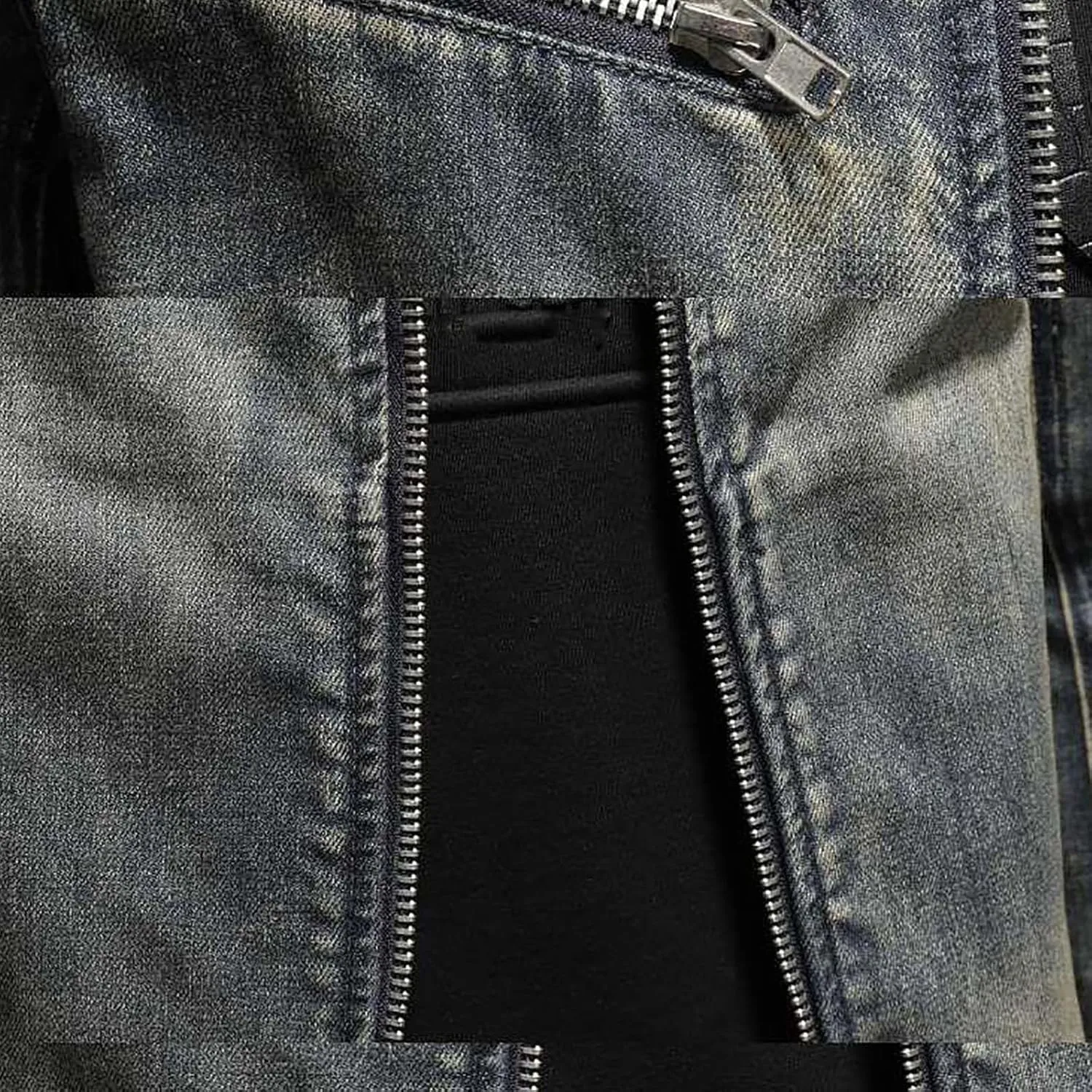Mens Jackets Turtle Neck Denim Jackets Outerwear for Man Long Sleeve Work Western Winter Fall Jackets 2025