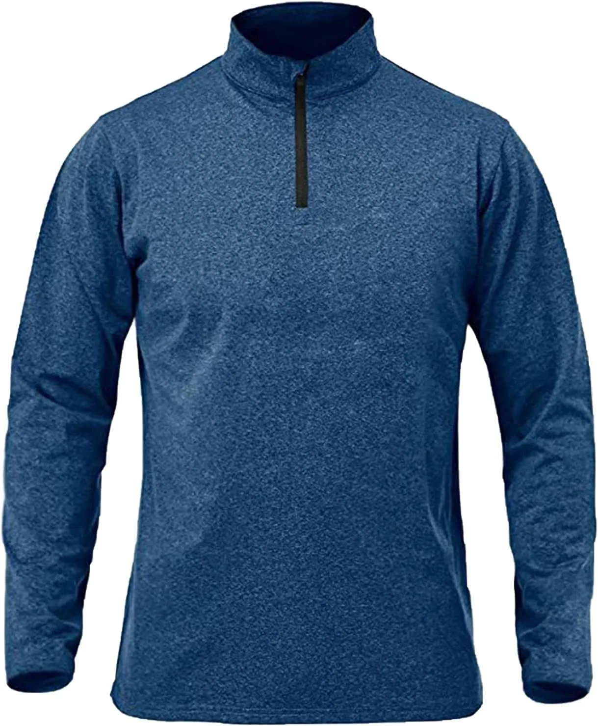Men's Sports Shirts 1/4 Zip Long Sleeve Running Workout Pullover Tops, Quick Dry Active Shirts for Gym Basketball Athletic