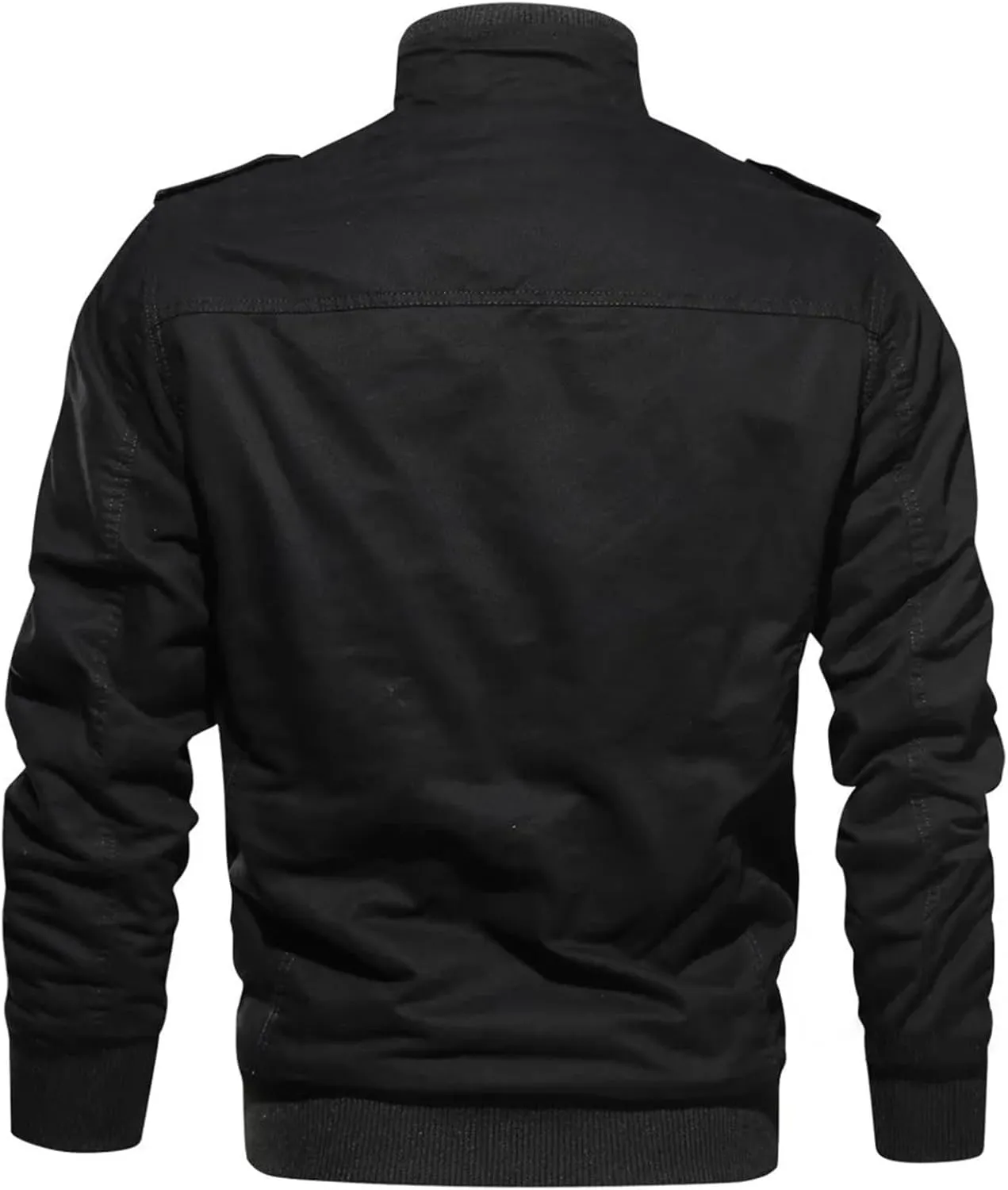 Mens Winter Coat Thicker Warm Down Jackets Balck Casual Winter Jackets Male Multi-Pocket Cargo Jackets