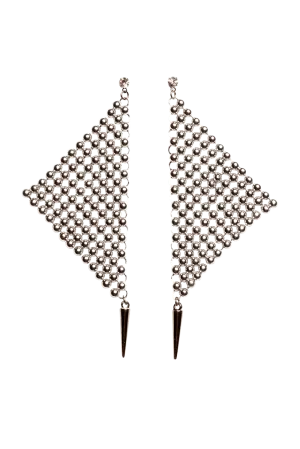 METAL MESH EARRINGS