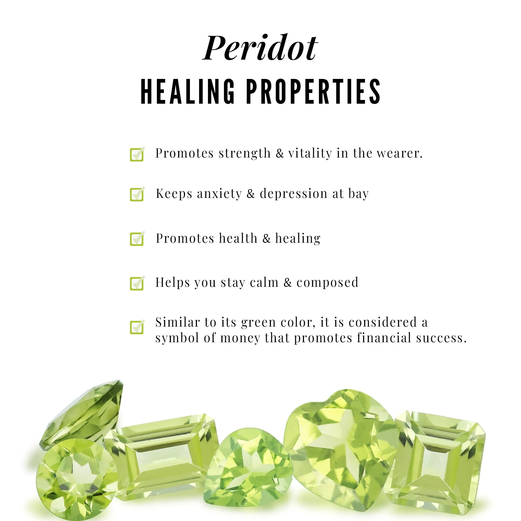 Minimal AAA Quality Peridot Stud Earrings