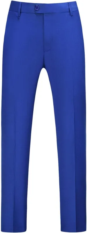 MOGU Mens Front Flat Casual Dress Pants Slim Fit