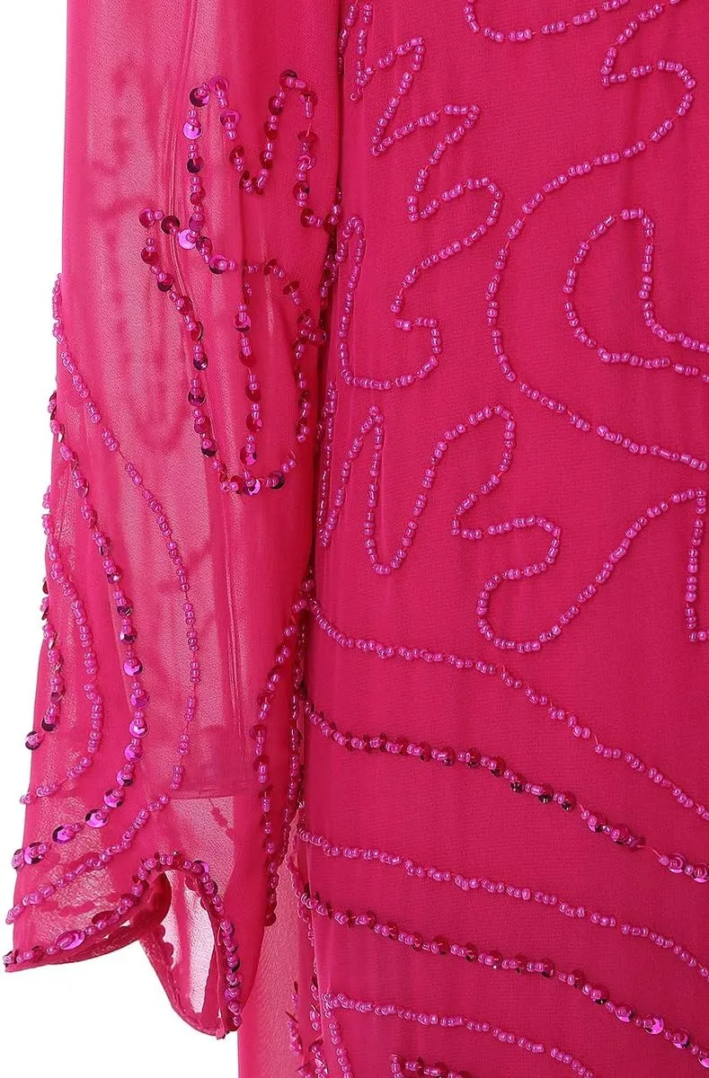Mother of Brides Pant Suits Chiffon Beads Women Pants Suits for Wedding 3pcs Plus Size
