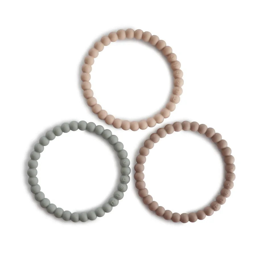 Mushie Pearl Teether Bracelets