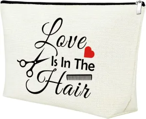 Mxrymvu Hair Stylist Supplies Makeup Cosmetic Bag for Women Travel Pouch Salon Stylist Gift Hairdresser Gift Ideas for Barbers Birthday Christmas Thank you Present for Barbers