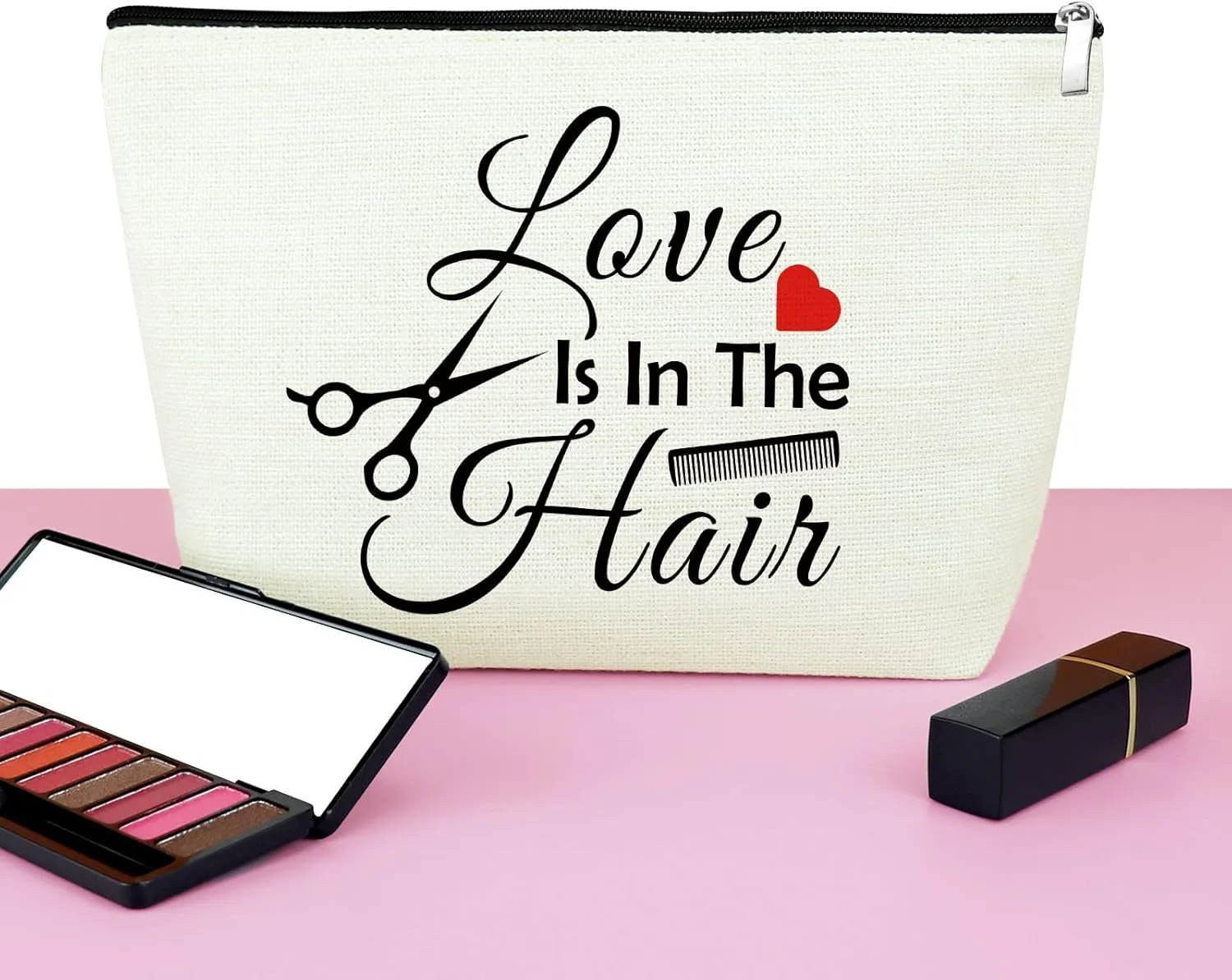 Mxrymvu Hair Stylist Supplies Makeup Cosmetic Bag for Women Travel Pouch Salon Stylist Gift Hairdresser Gift Ideas for Barbers Birthday Christmas Thank you Present for Barbers