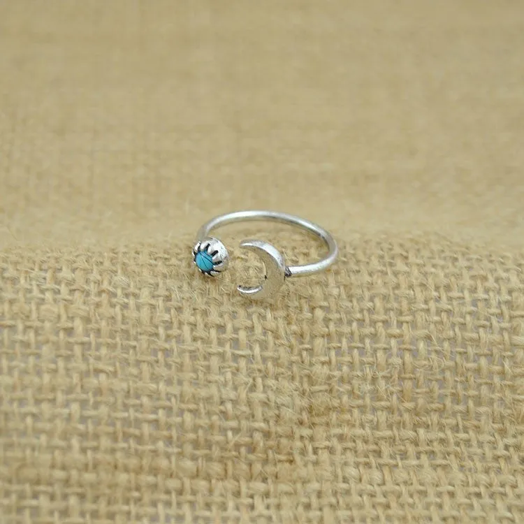 New Bohemia Vintage Punk Boho Rings For Women Beach Unique Carving Tibetan Silver Plated knuckle Joint Ring Set 6PCS/Set