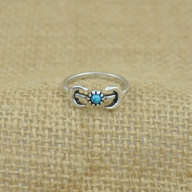New Bohemia Vintage Punk Boho Rings For Women Beach Unique Carving Tibetan Silver Plated knuckle Joint Ring Set 6PCS/Set
