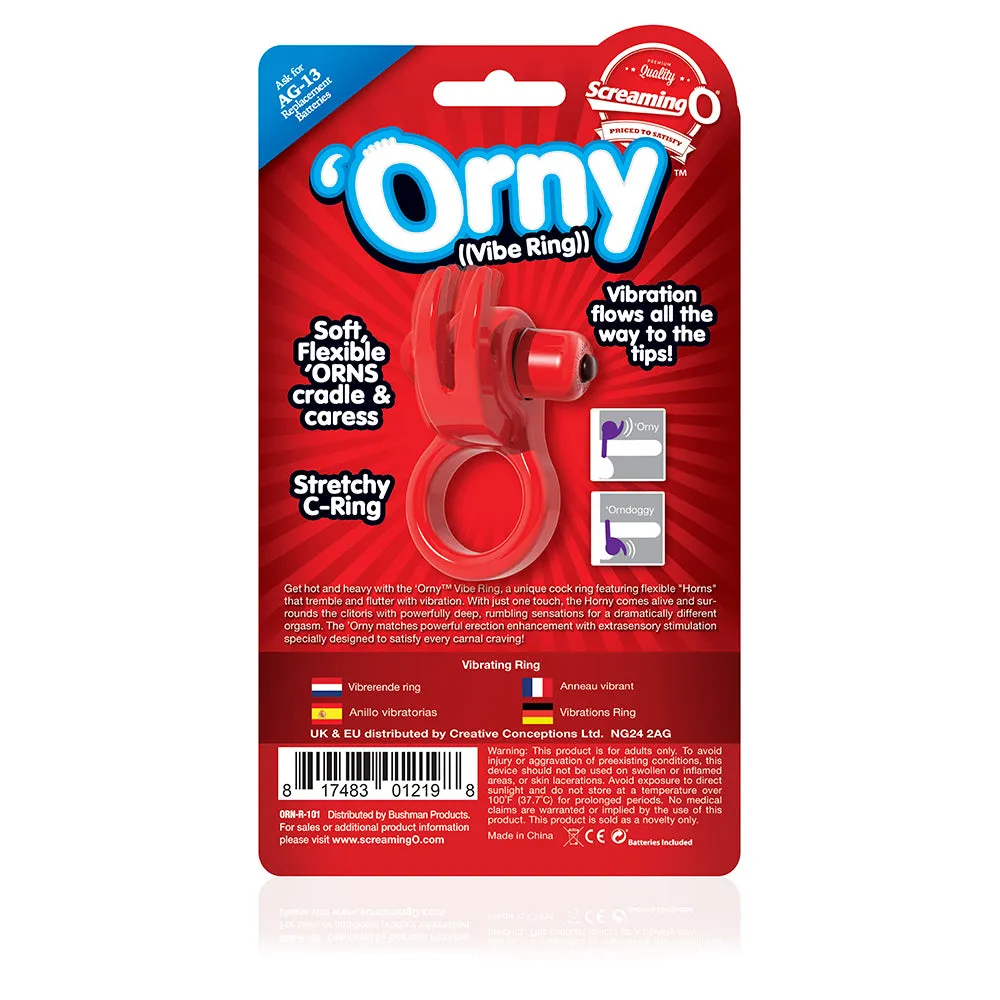 Orny Vibrator Ring Red