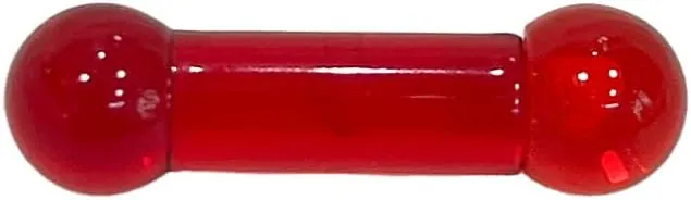PA Ring 2G External Threaded UV Reactive Acrylic Straight Barbell Monster Screwball Ring Piercing Bar 5/8 Inch