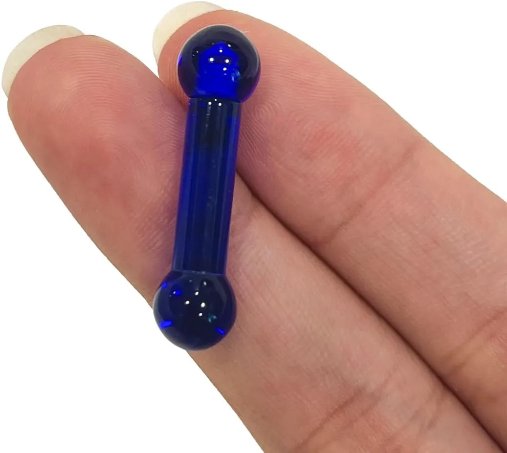PA Ring 4G External Threaded UV Reactive Acrylic Straight Barbell Tongue Piercing Bar 5/8 Inch