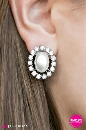 Paparazzi Earring ~ Dream Ticket - White