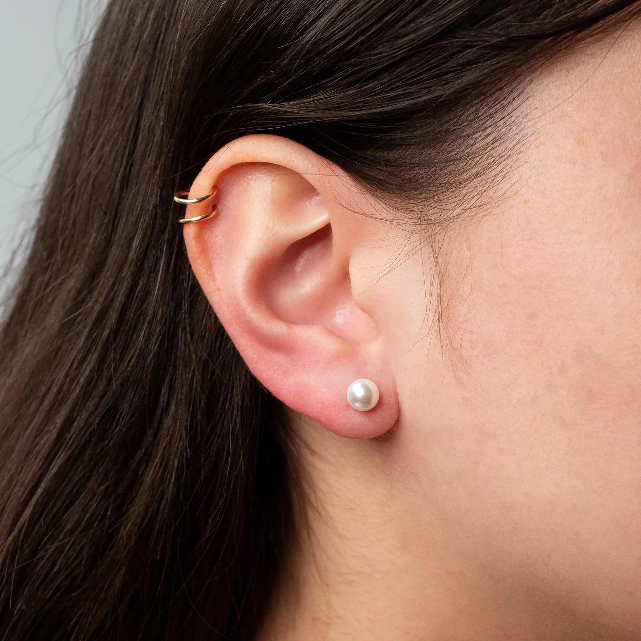Priya Minimal Pearl Stud Earrings